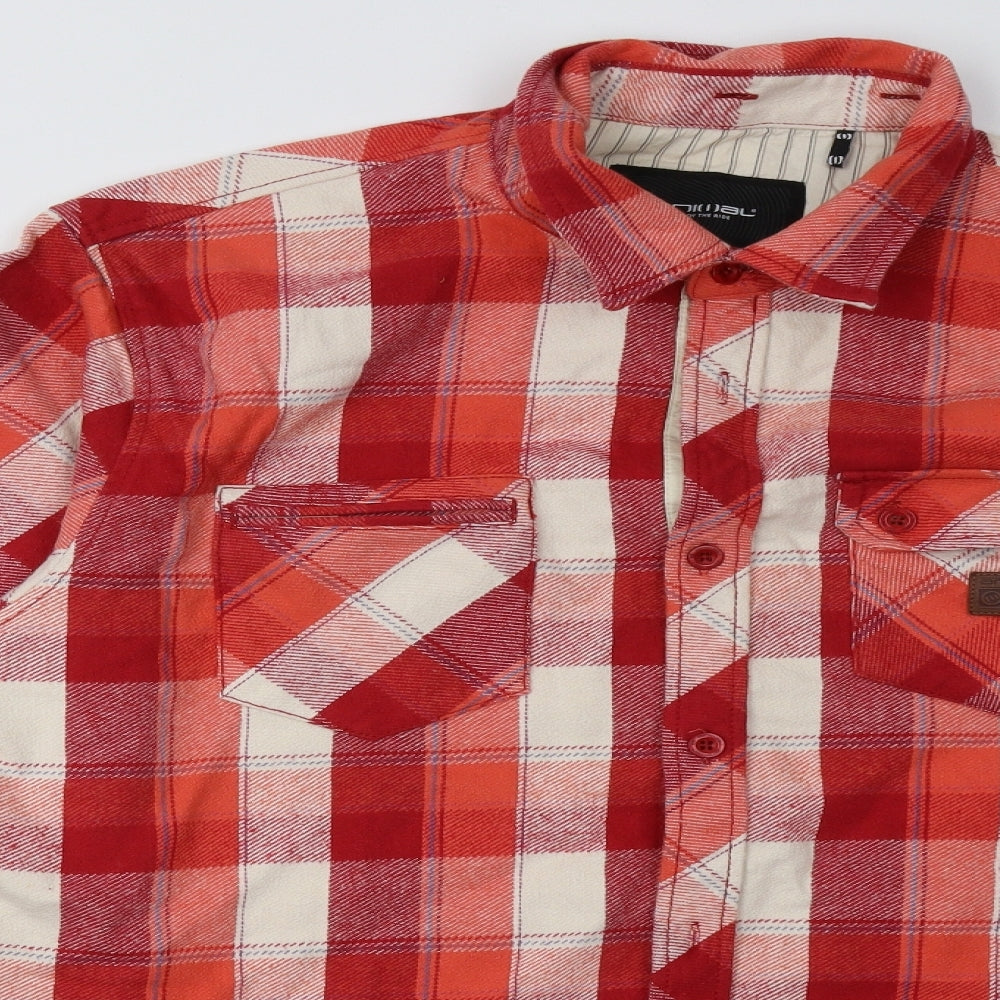 Animal Mens Red Check  Jacket  Size XL