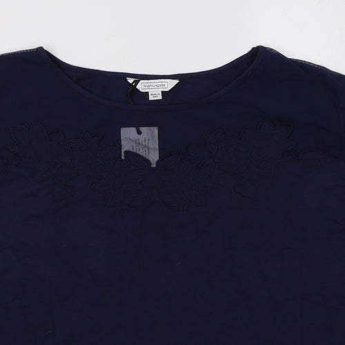 Nightingales Womens Blue   Basic T-Shirt Size 16