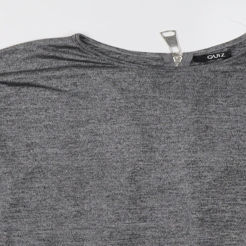 quix Womens Grey   Pullover Sweatshirt Size M