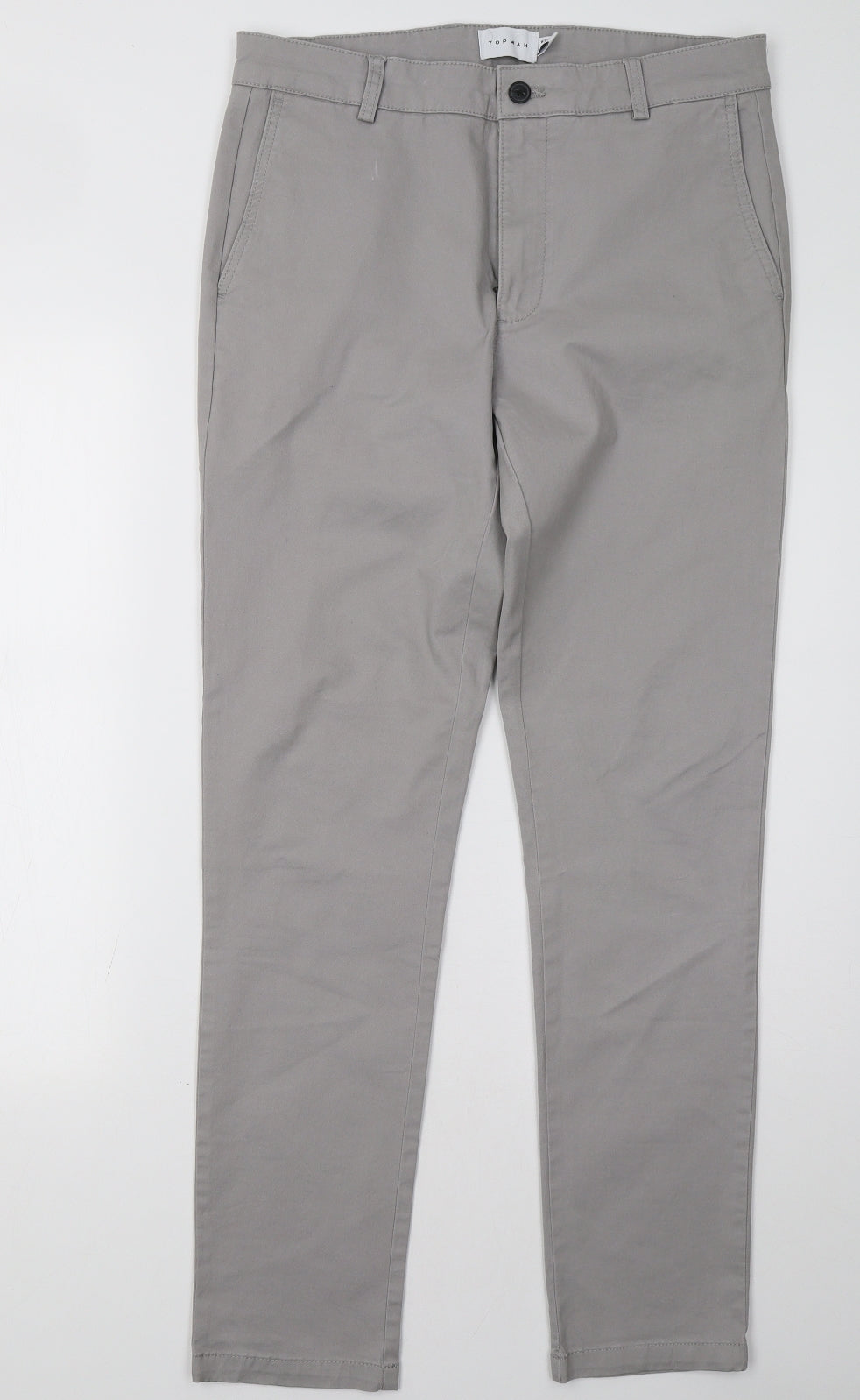 Topman Mens Grey   Trousers  Size 32 L32 in