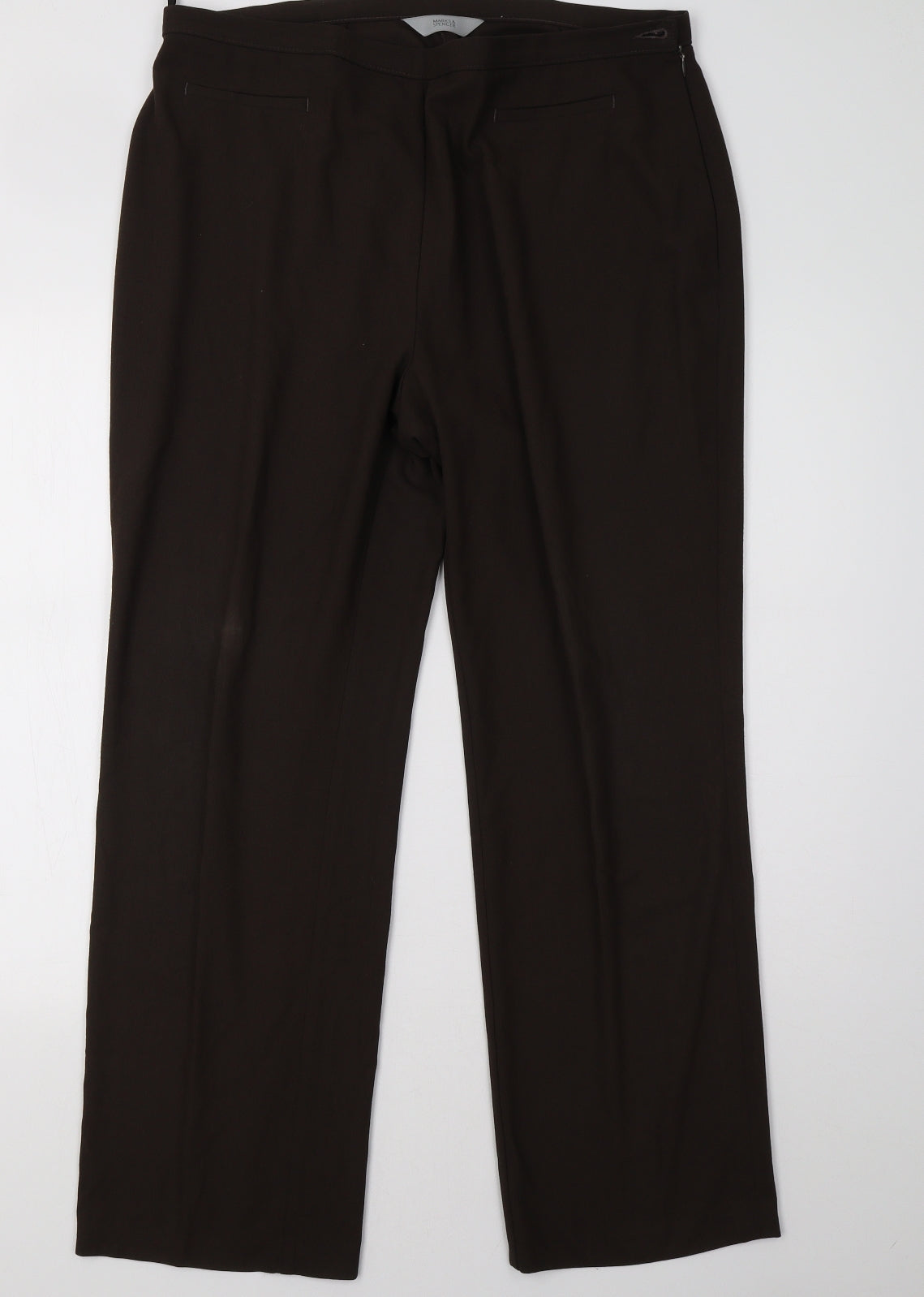 Marks and Spencer Womens Brown   Trousers  Size 18 L31 in