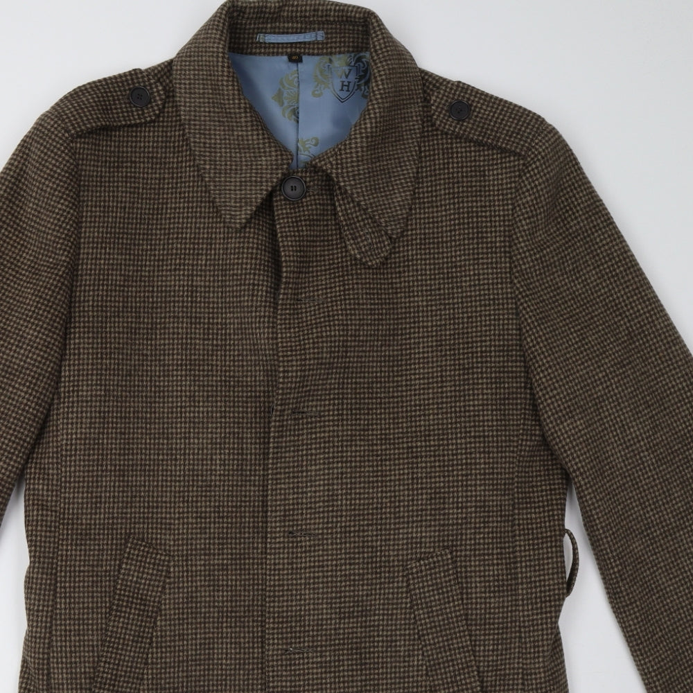 William Hunt Womens Brown   Trench Coat Coat Size 12