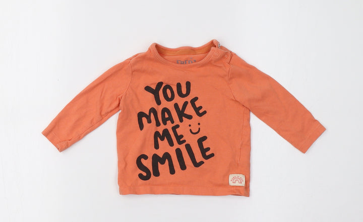 fred & fo Boys Orange Basic Casual Size 36 Months
