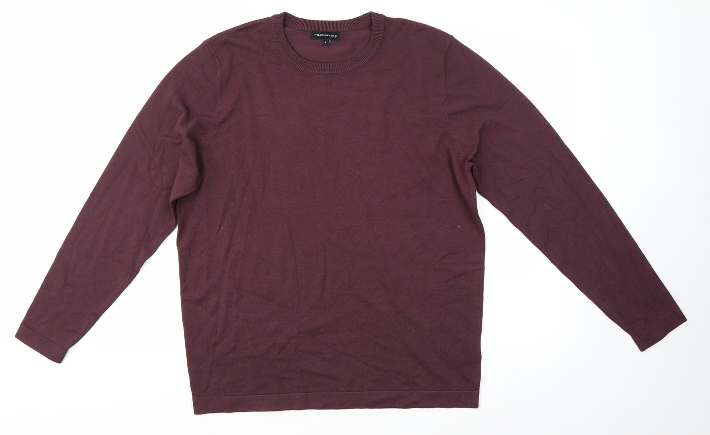 redherring Mens Purple   Pullover Jumper Size L