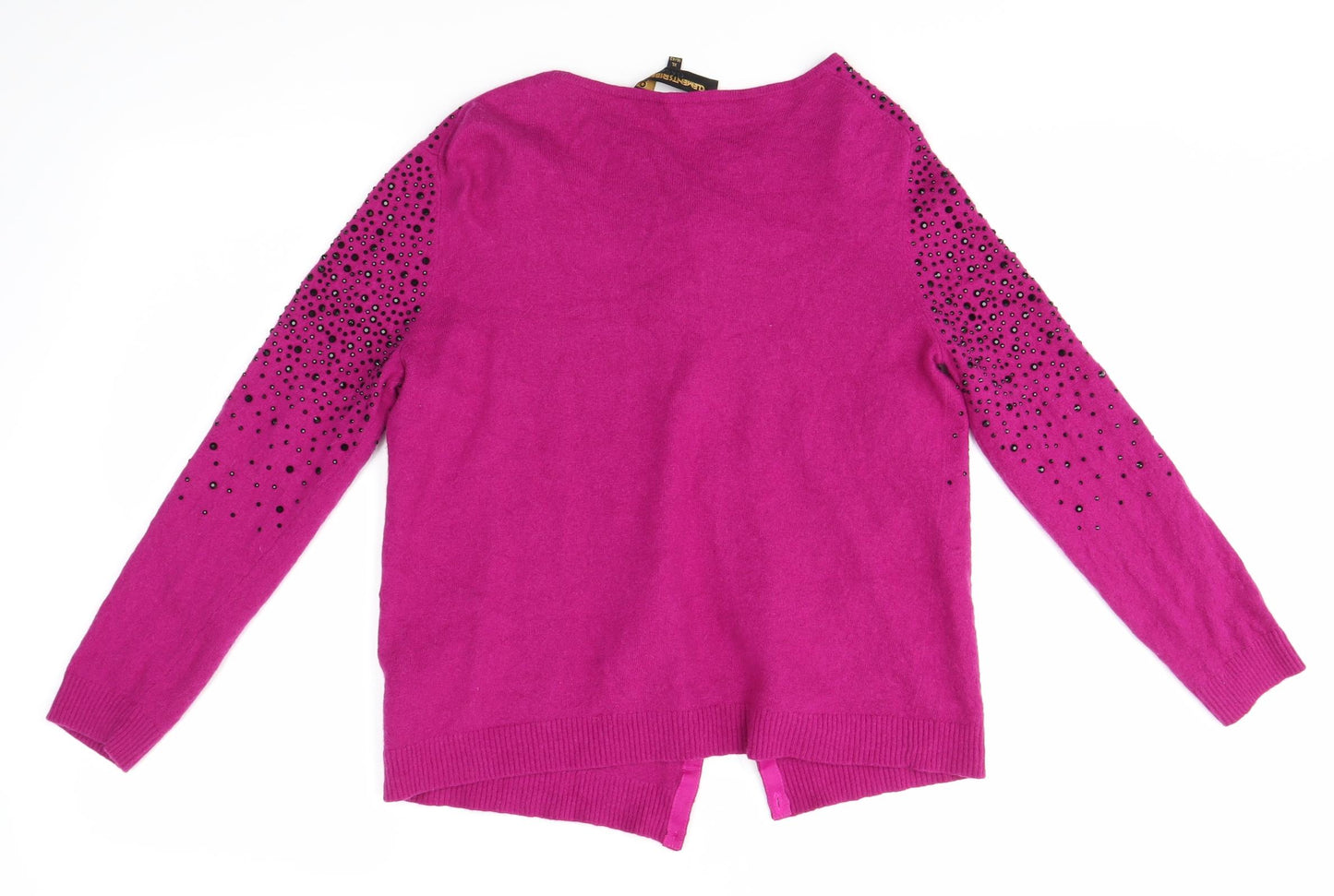 Clements Ribeiro Womens Pink   Cardigan Jumper Size XL