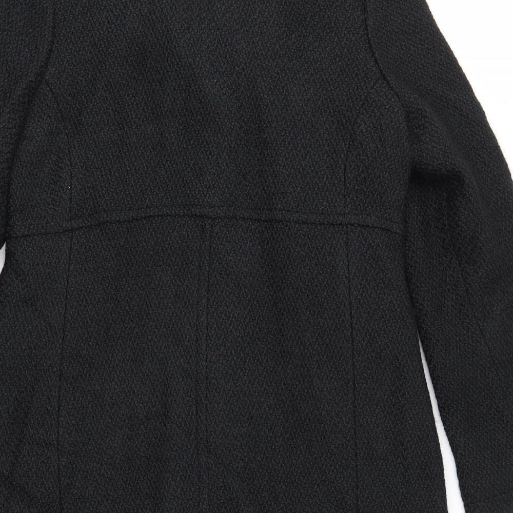Etage Womens Black   Overcoat Coat Size 14