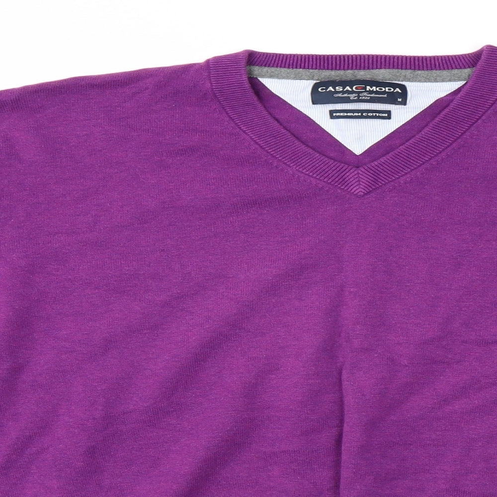 Casa Moda Mens Purple   Pullover Jumper Size M