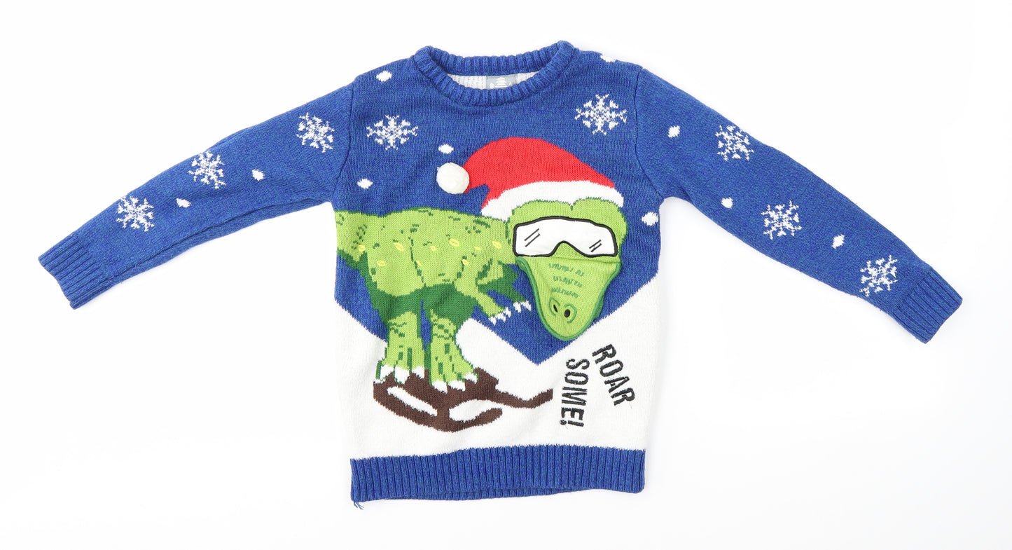George Boys Multicoloured   Pullover Jumper Size 7-8 Years  - festive christmas