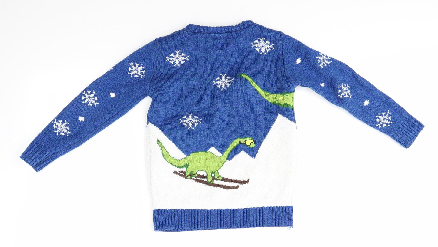 George Boys Multicoloured   Pullover Jumper Size 7-8 Years  - festive christmas
