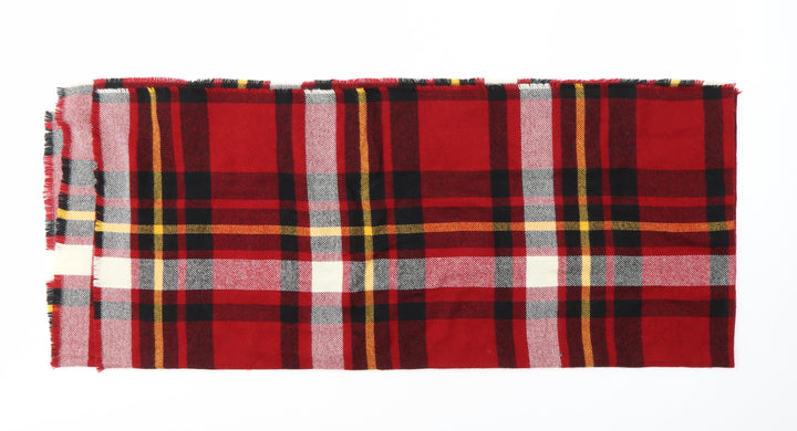 NEXT Unisex Red Check Scarf