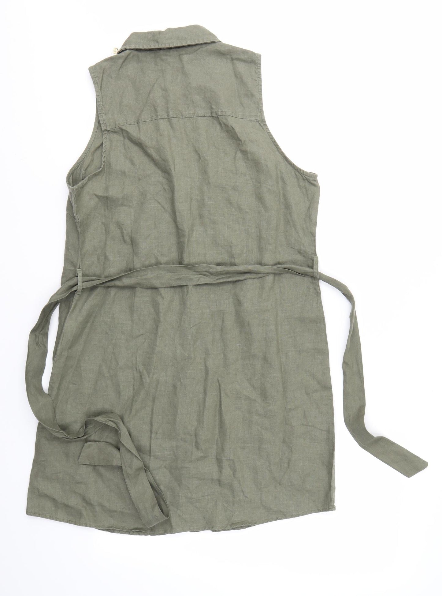 GUESS Womens Green   Shirt Dress  Size S