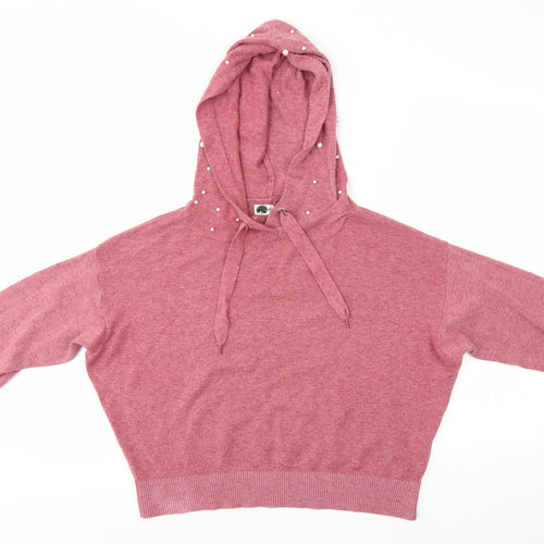 Forest Womens Pink   Pullover Hoodie Size M