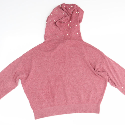 Forest Womens Pink   Pullover Hoodie Size M