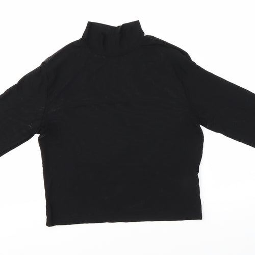 Light Before Dark Womens Black   Basic Blouse Size M