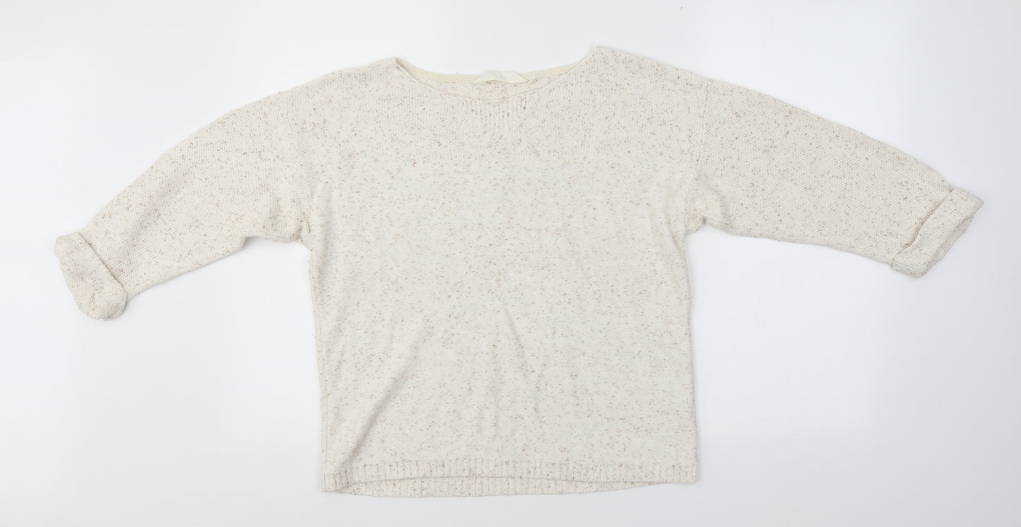 Fat Face Womens Ivory   Pullover Jumper Size 10
