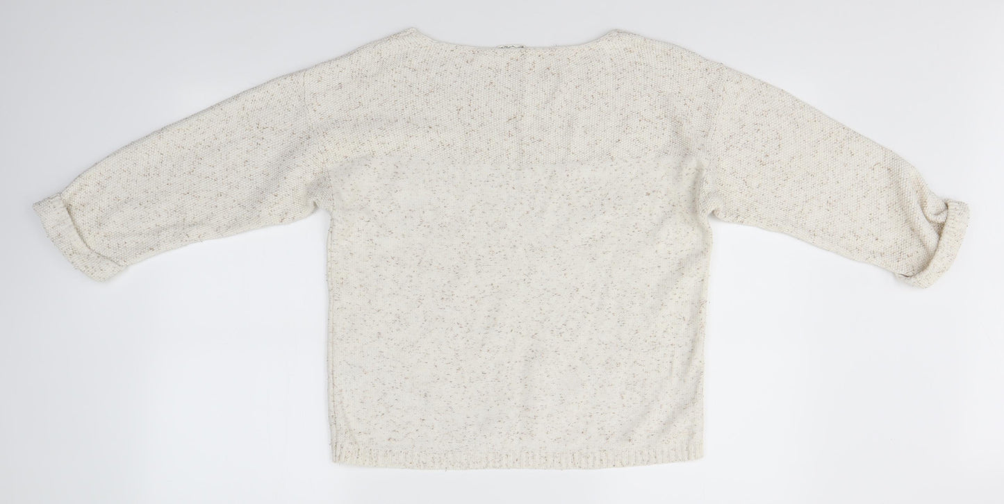 Fat Face Womens Ivory   Pullover Jumper Size 10
