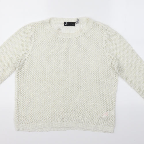 Primark Womens White   Pullover Jumper Size 14