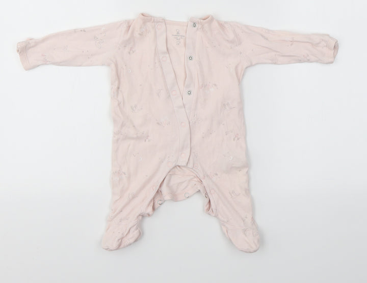 Mothercare Baby Pink Babygrow One-Piece Size 0-3 Months