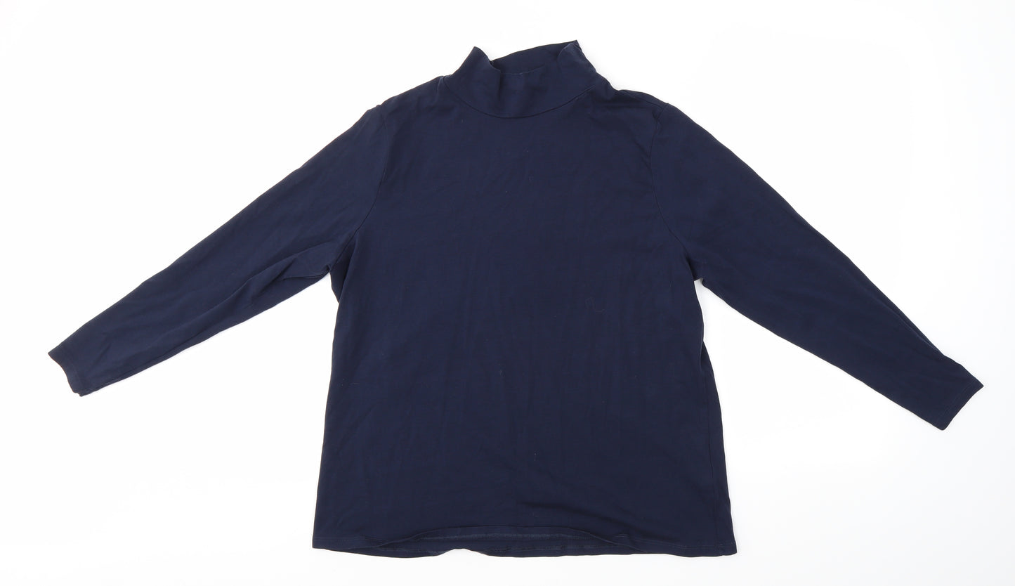M&S Womens Blue   Basic Blouse Size 20