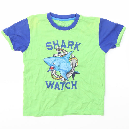 Minnie Minors Boys Multicoloured   Basic T-Shirt Size 3-4 Years  - Shark