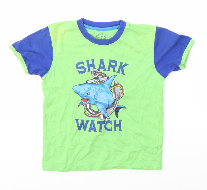 Minnie Minors Boys Multicoloured   Basic T-Shirt Size 3-4 Years  - Shark