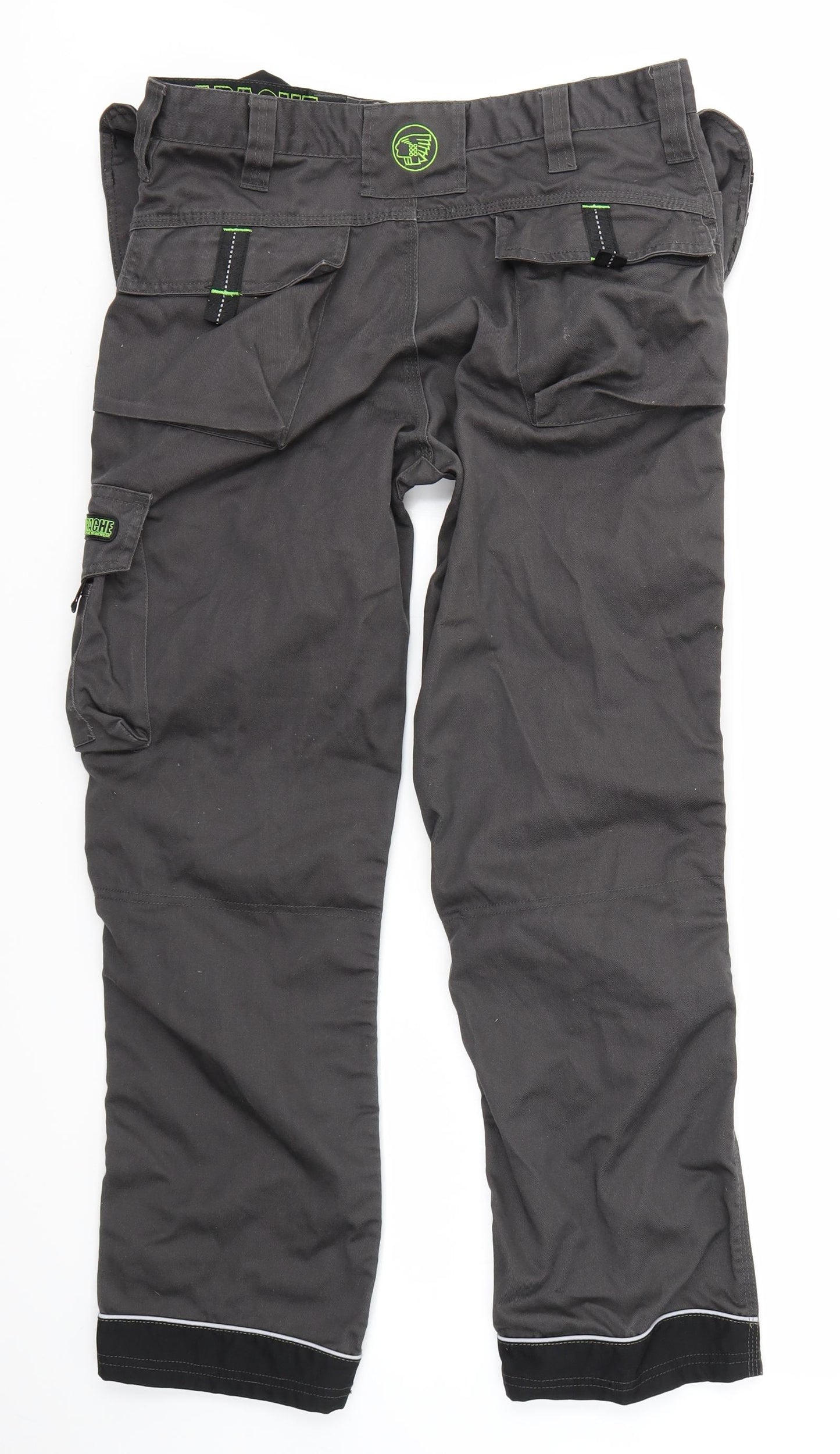 Apache Mens Grey   Cargo Trousers Size 30 in L29 in