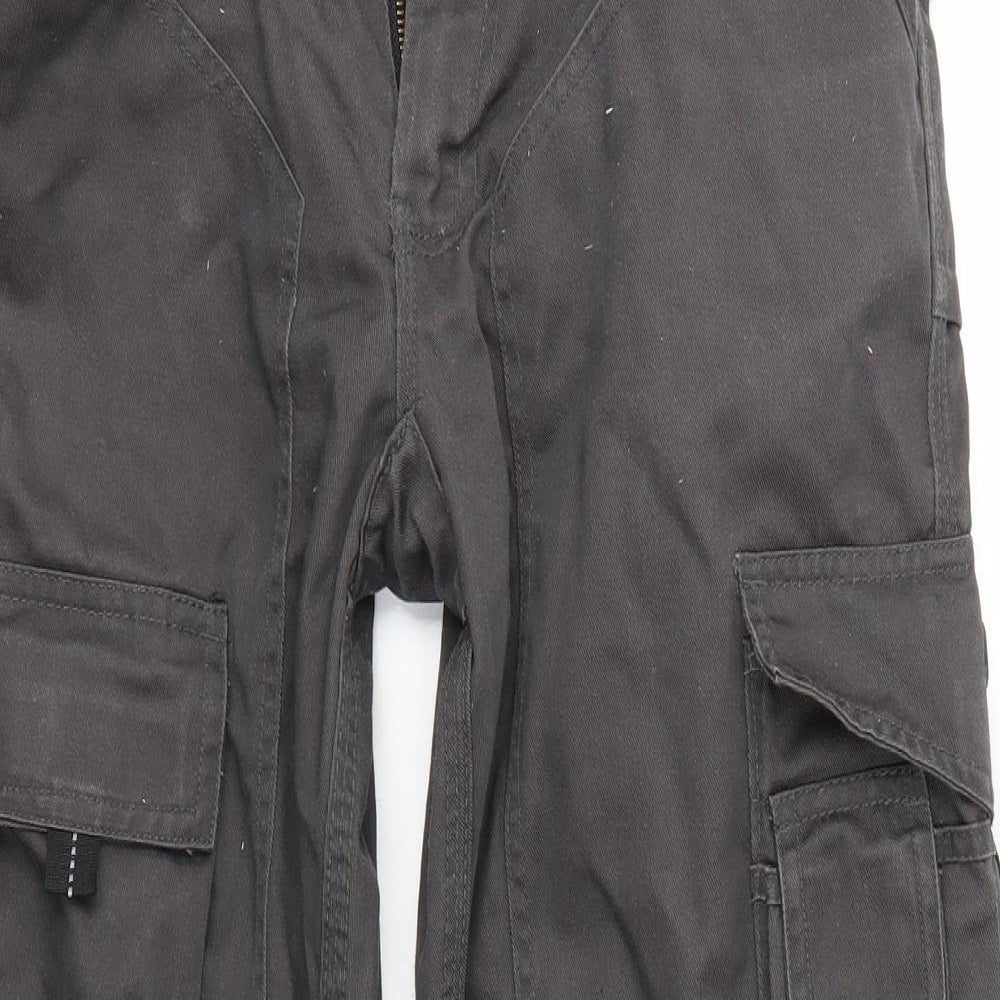Apache Mens Grey   Cargo Trousers Size 30 in L29 in