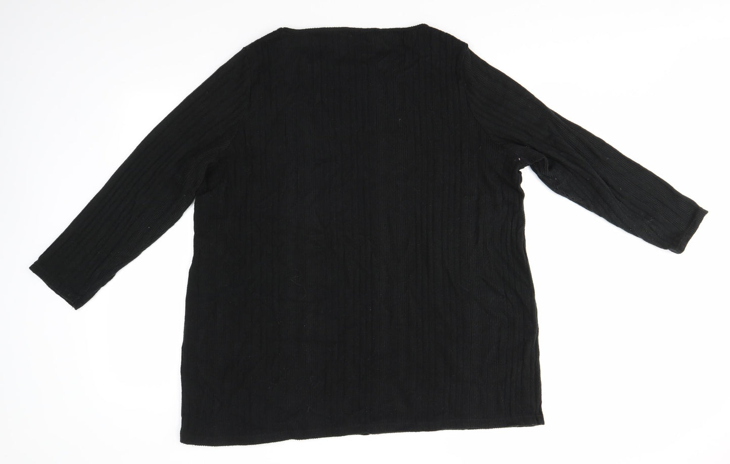 Nutmeg Womens Black   Pullover Jumper Size 22