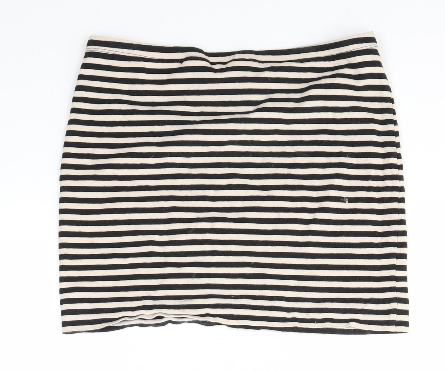 H&M Womens Multicoloured Striped  Cropped Blouse Size S
