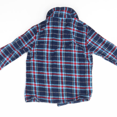 Primark Boys Blue Check   Pyjama Top Size 2-3 Years