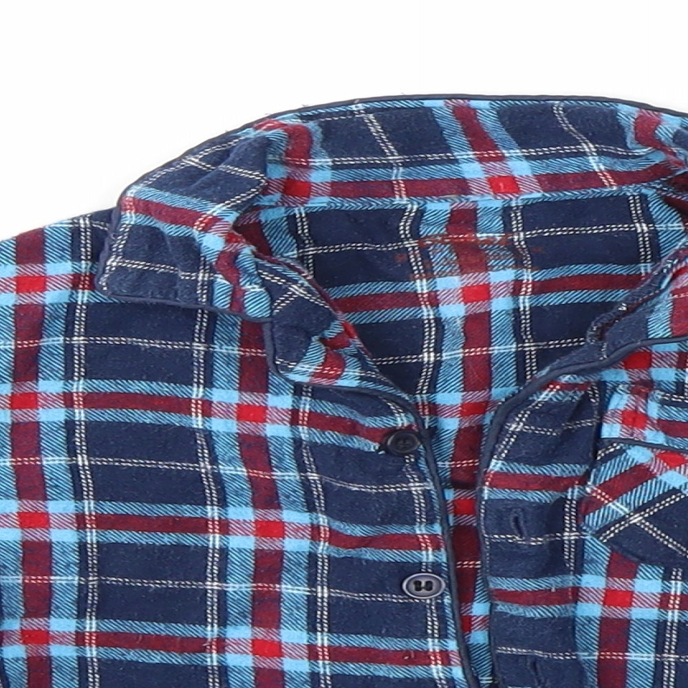 Primark Boys Blue Check   Pyjama Top Size 2-3 Years