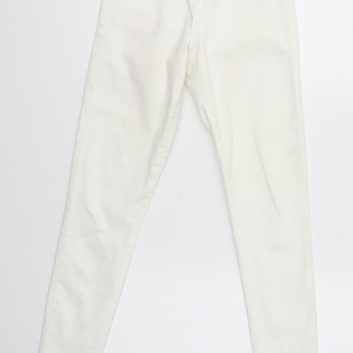 Topshop Womens White   Skinny Jeans Size 28 in L28 in