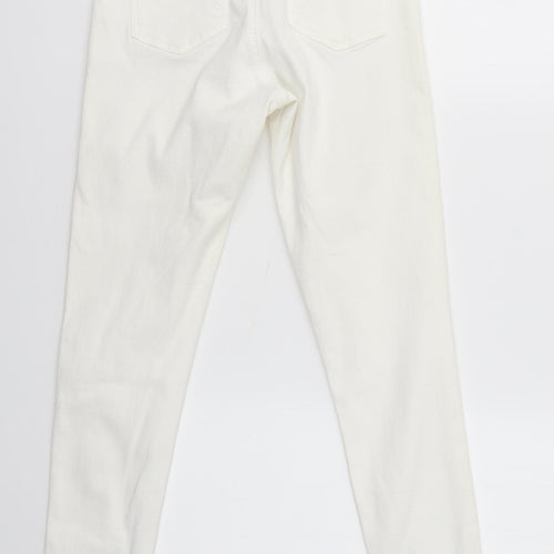 Topshop Womens White   Skinny Jeans Size 28 in L28 in