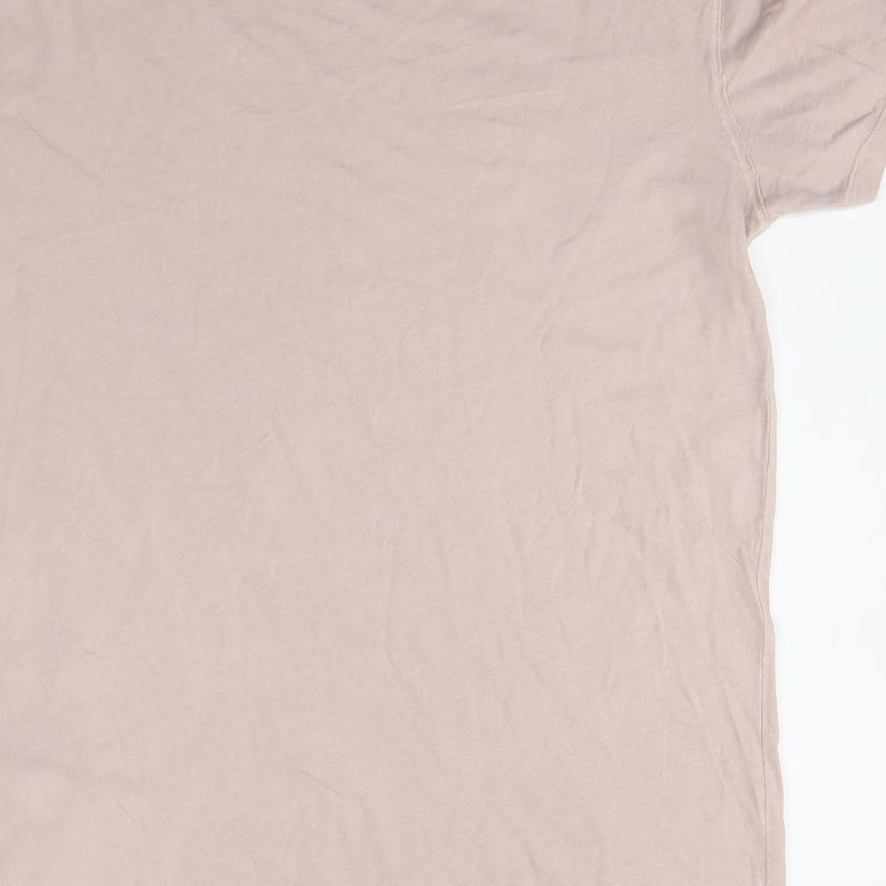 AllSaints Mens Pink    T-Shirt Size M