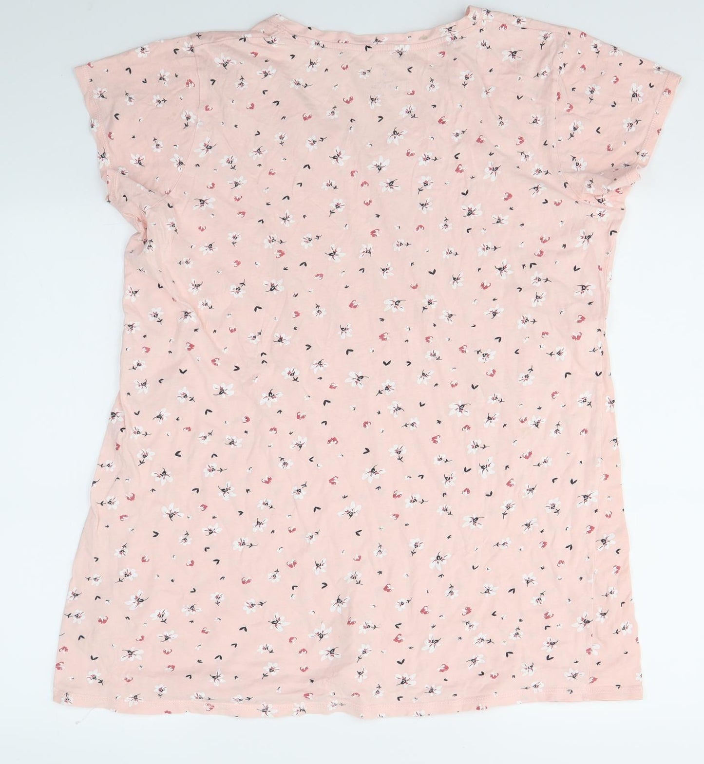 Matalan Womens Pink Floral  Top Pyjama Top Size L
