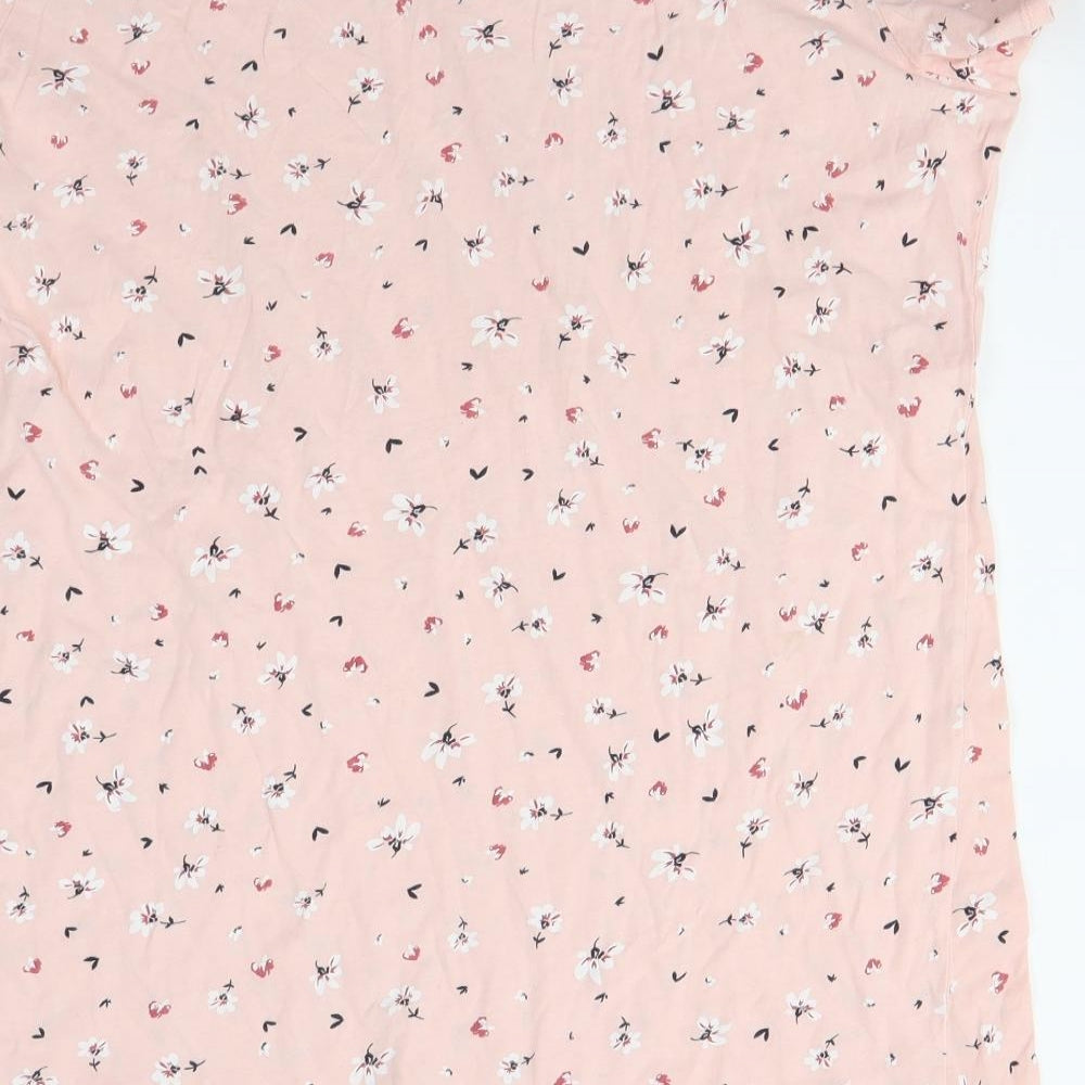 Matalan Womens Pink Floral  Top Pyjama Top Size L