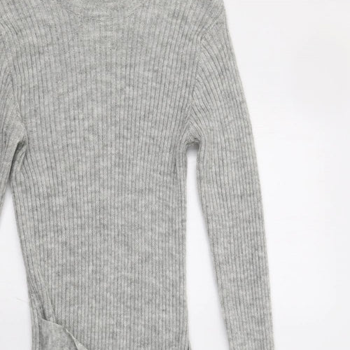 PRETTYLITTLETHING Womens Grey   Jumper Dress  Size M