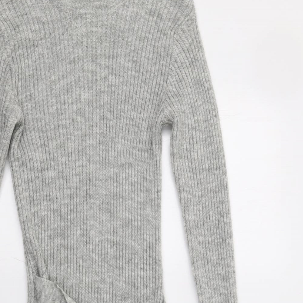 PRETTYLITTLETHING Womens Grey   Jumper Dress  Size M