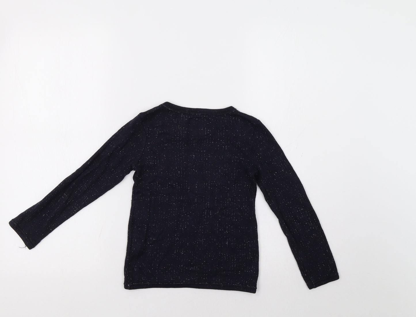 NEXT Girls Blue   Pullover Jumper Size 6 Years  - Heart