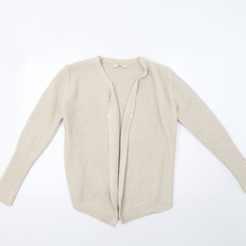 Oasis Womens Beige   Cardigan Jumper Size S