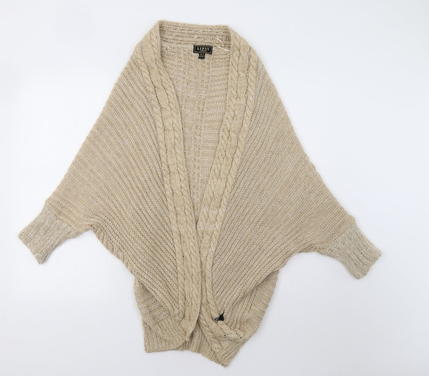 Lipsy Womens Beige   Cardigan Jumper Size 6