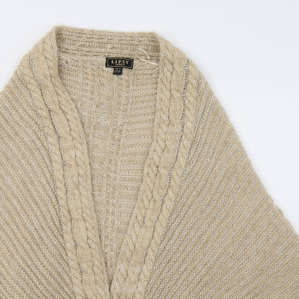 Lipsy Womens Beige   Cardigan Jumper Size 6