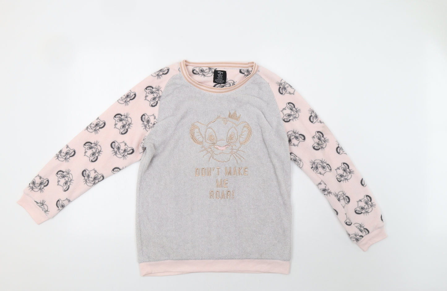 Primark Womens Grey   Top Pyjama Top Size M  - Lion King