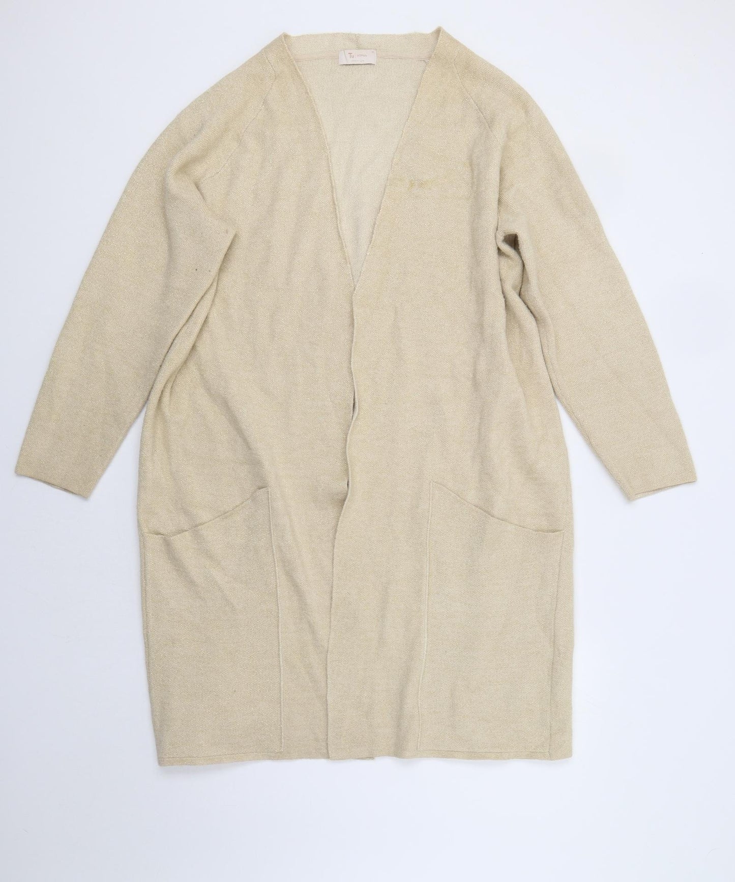 TU Womens Gold   Parka Coatigan Size 22