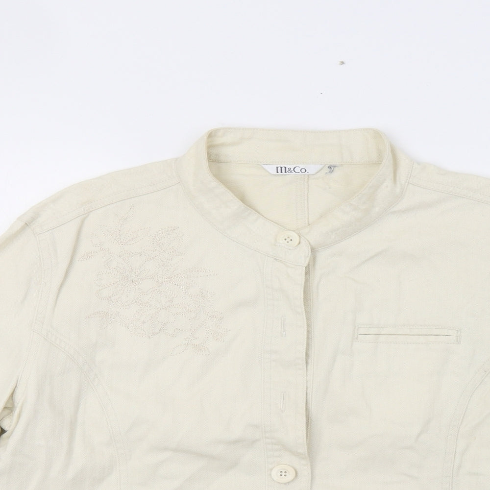 M&Co Womens Ivory   Jacket Blazer Size 18