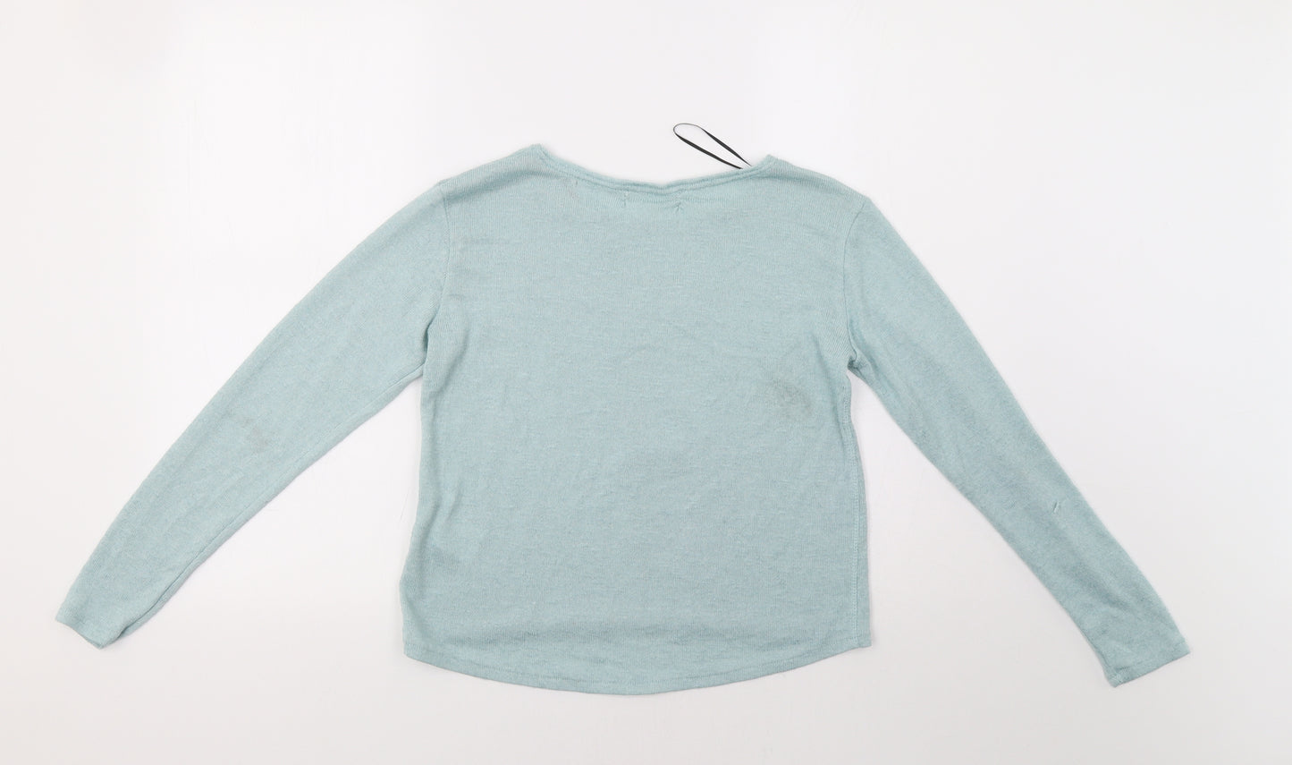 Preworn Womens Green   Pullover Jumper Size S  - Peace, Love