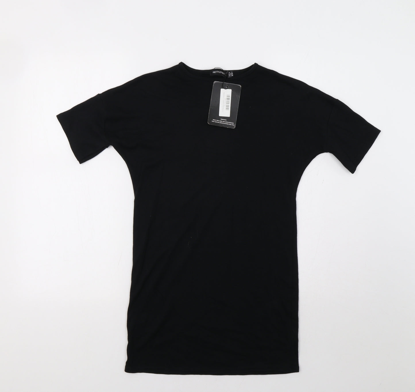 PRETTYLITTLETHING Womens Black   Basic T-Shirt Size XS