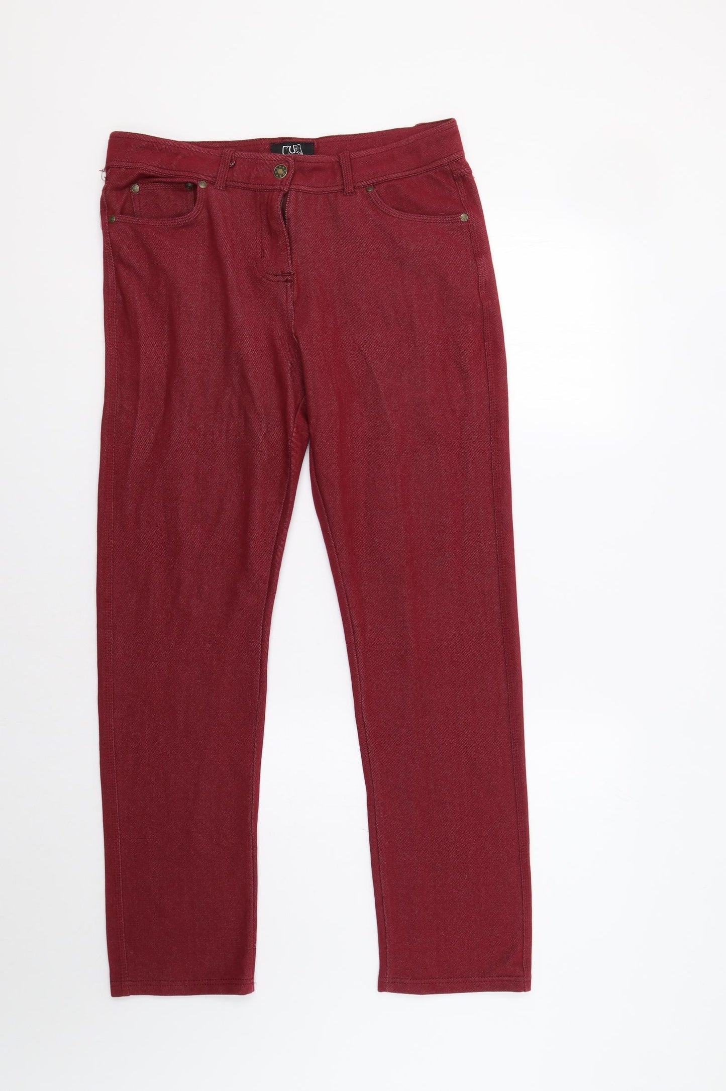 Urban Diva Womens Red   Jegging Trousers Size 18 L29 in