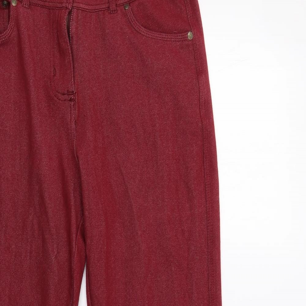 Urban Diva Womens Red   Jegging Trousers Size 18 L29 in