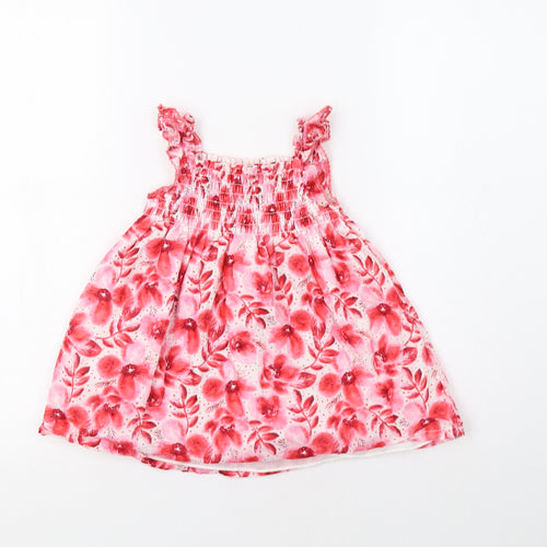 Penelope Mack Baby Red Floral  Fit & Flare  Size 18 Months